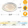 Round Flush Mount Ceiling Light With Remote And App Control