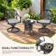 Table pliante portative à poids pliable pour l'intérieur et l'extérieur 135 kg