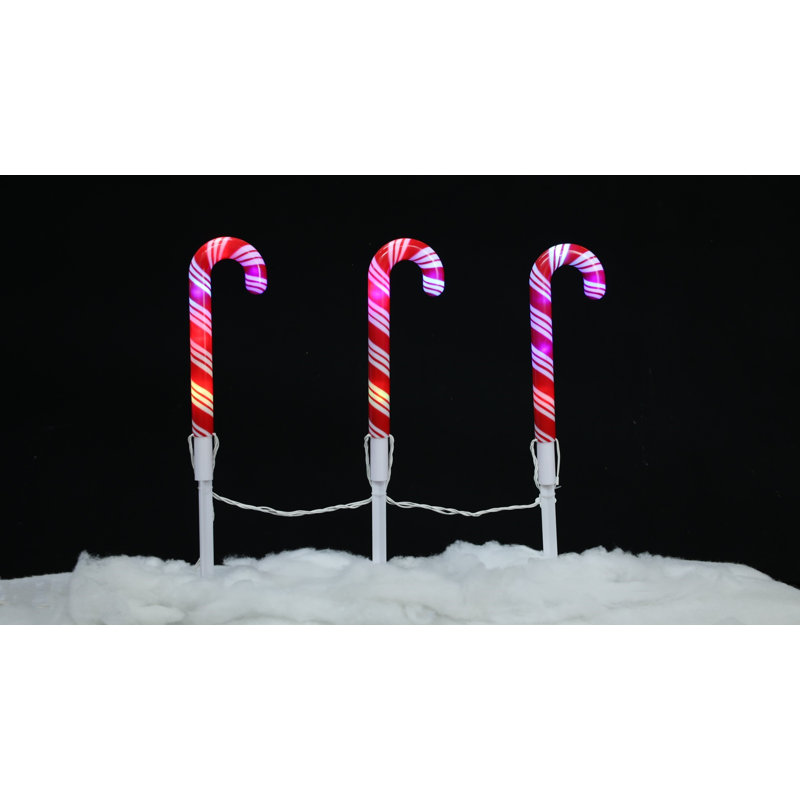 Éclairage à changement de couleur canne bonbon