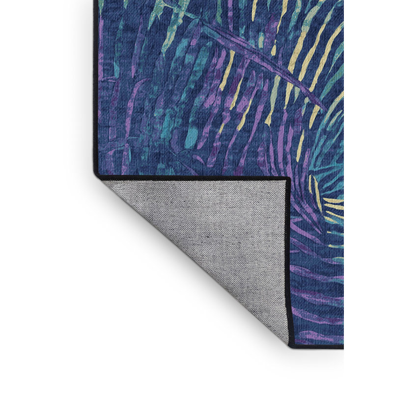 Tapis gris lavable à la machine, Rectangle 4 pi x 6 pi