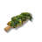 Walnut Grove Faux Succulent Arrangement | Leaf-Shaped Wood Vase, Rustic Modern Centerpiece