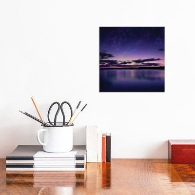 Tranquil Lake Against Starry Sky, Russia by Evgeny Kuklev - Gallery-Wrapped Canvas Giclée on Canvas