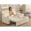 2 Seater Linen Blend Sofa Bed