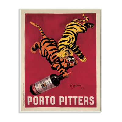 " Porto Pitters Vintage Poster Drink Design " by Marcello Dudovich