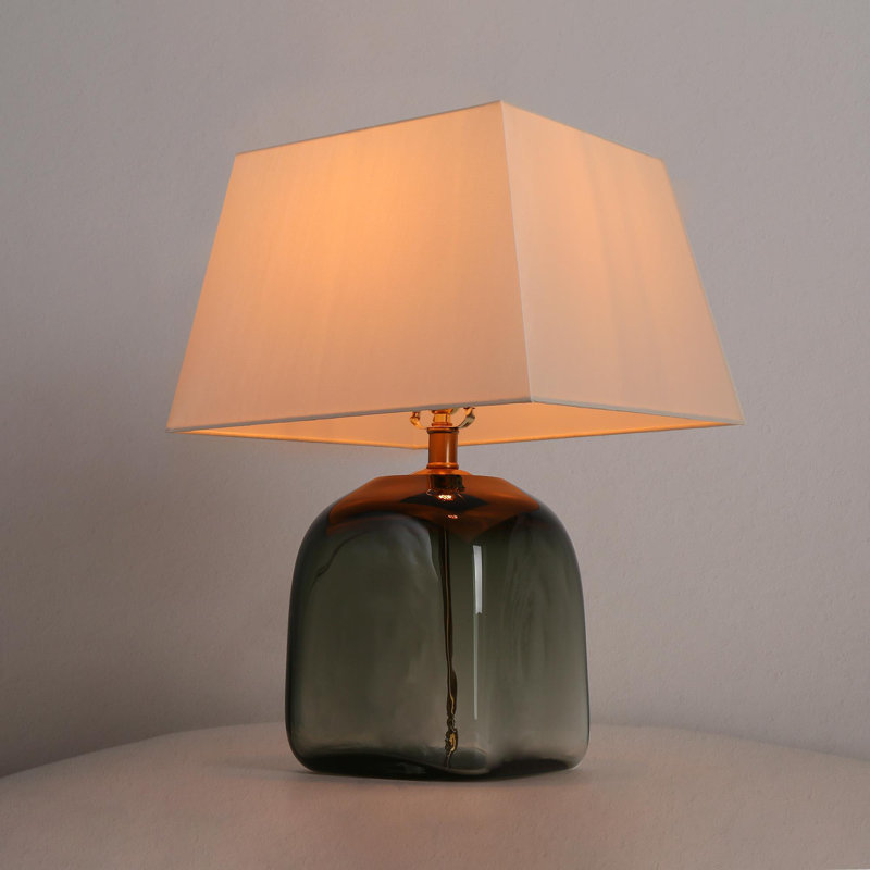 Lampe de table en verre 1 lumière