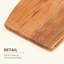 Planche à découper artisanale en bois d'acacia avec poignée, polyvalente pour couper et servir, fini naturel, 17,8 x 1,9 x 41,9 cm