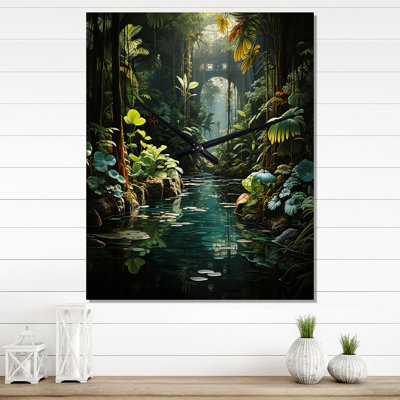Caraibe Jungle Adventure - Landscapes Wall Clock