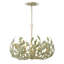Lustre à thé vert champagne 5 lumières Manitoba-2123600752
