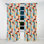 Gridlock II vert et rose - Rideau moderne - Velours obscurcissant - 1 panneau