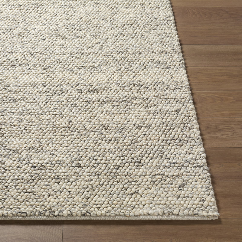 Moroccan Wool Hand Woven Area Rug, Taupe/Charcoal/Sandstone, Rectangle 153 x 230 cm