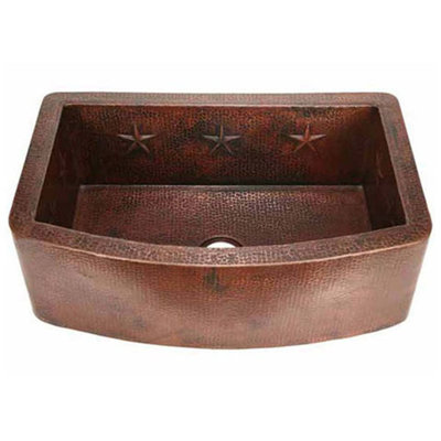 Bloomsbury Market 560mm W Single Bowl Copper Kitchen Sink