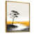 Toile avec cadre flottant or