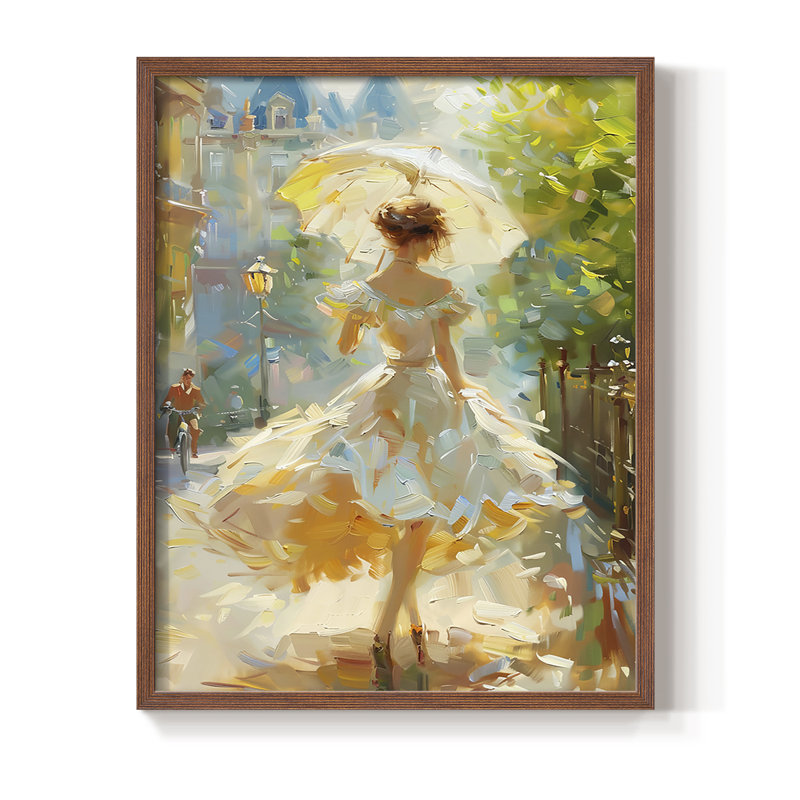 WOMEN Series DCCCLIX Framed Print - Solid Wood, Walnut, 21" H x 17" W