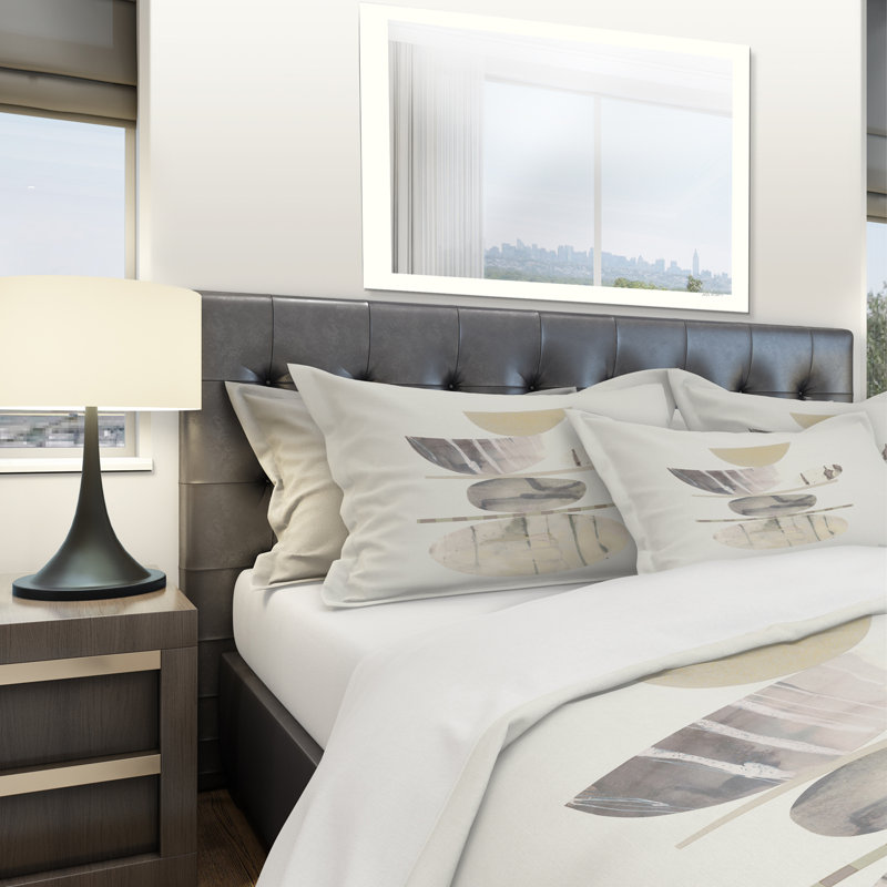 Ensemble de housse de couette Shabby Elegance - Polyester Microfibre Geometric Balance Neutral II