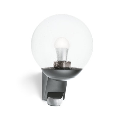 Classic Outdoor Globe Wall Light L 585 S with Motion Sensor E27 Flush Mount
