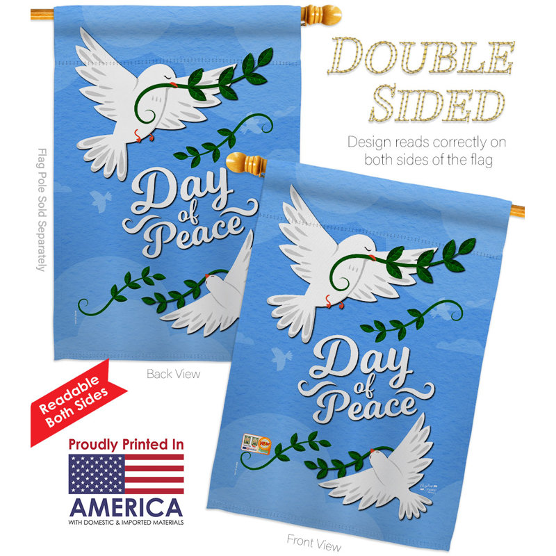 Double Sided 40'' H x 28'' W Polyester House Flag