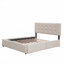 Lit plateforme avec rangement et 1 lit gigogne simple-118546387
