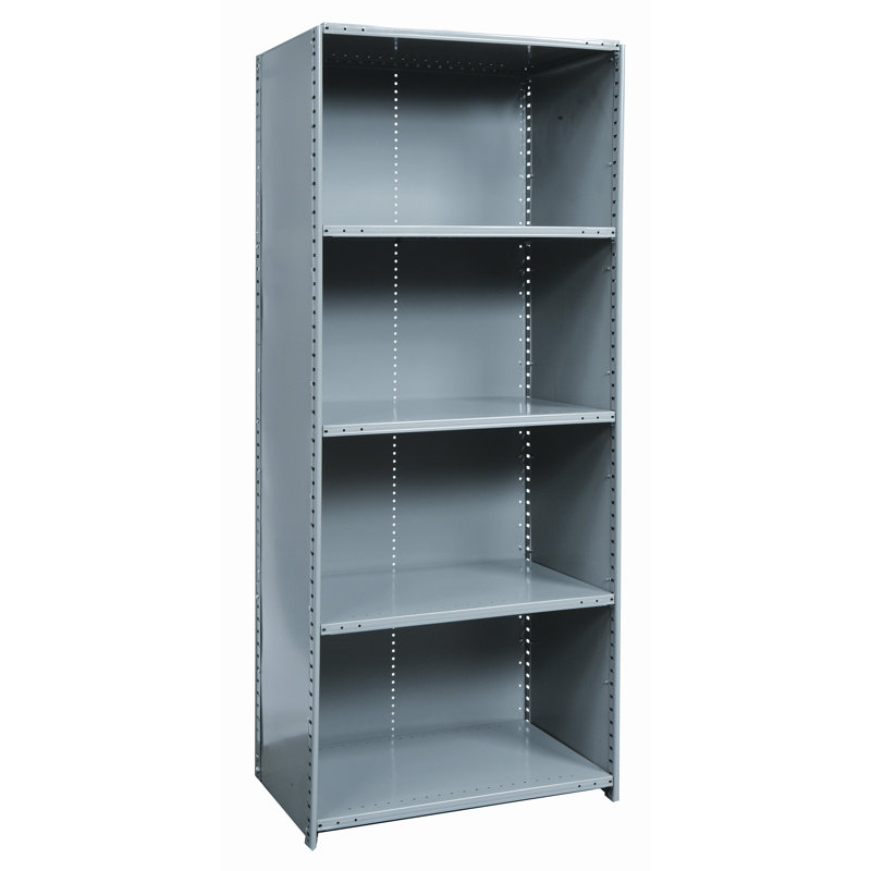 Hi-Tech Metal Shelving Unit, 36"W x 12"D x 87"H