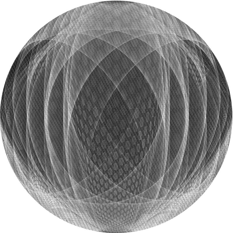 Abstract Indoor Rug, Round 6'