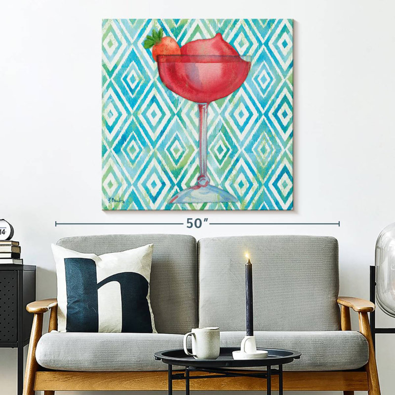 Yarlin Toast Cocktails IV, 33" H x 33" W