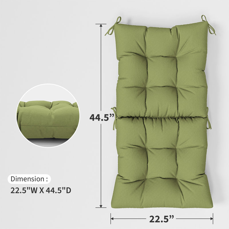 Indoor And Outdoor 5"  Seat/Backcushion, Light Green