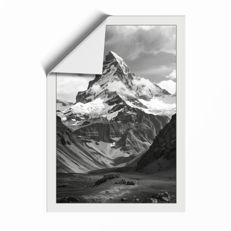 Alpine Peak Minimalist - Print, Unframed, A1 - 84.1 x 59.4 cm