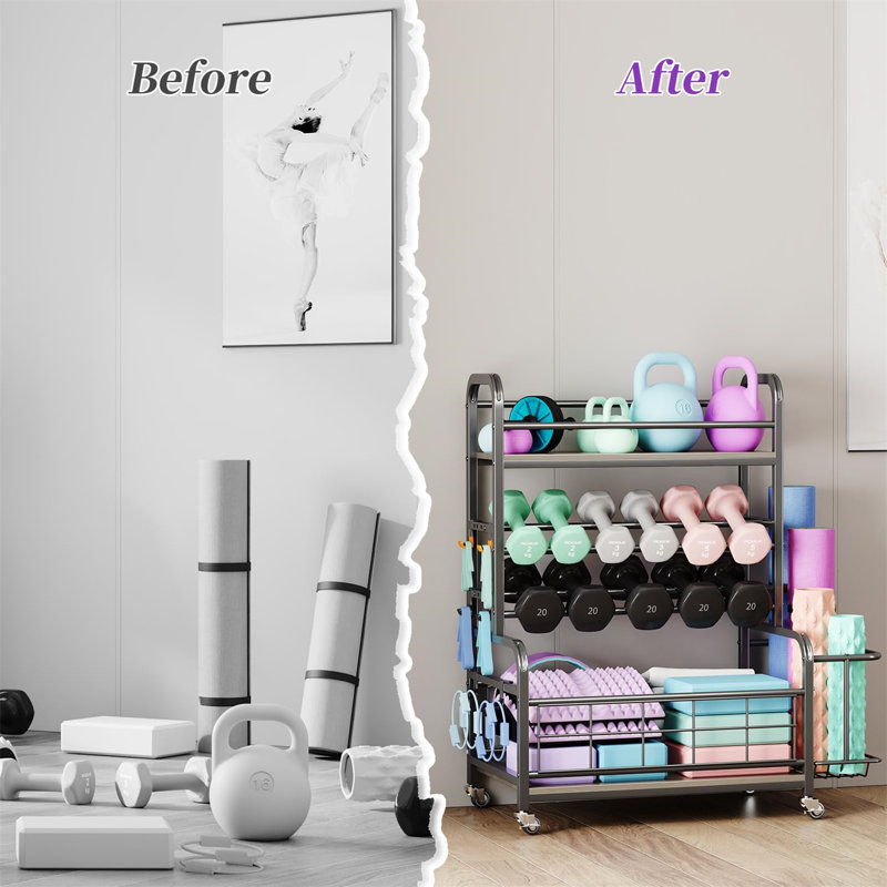 Metal Floor Mounted Storage Rack