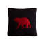 Édredon double / grand avec rouge + noir et look rouge-noir pour un sommeil calme