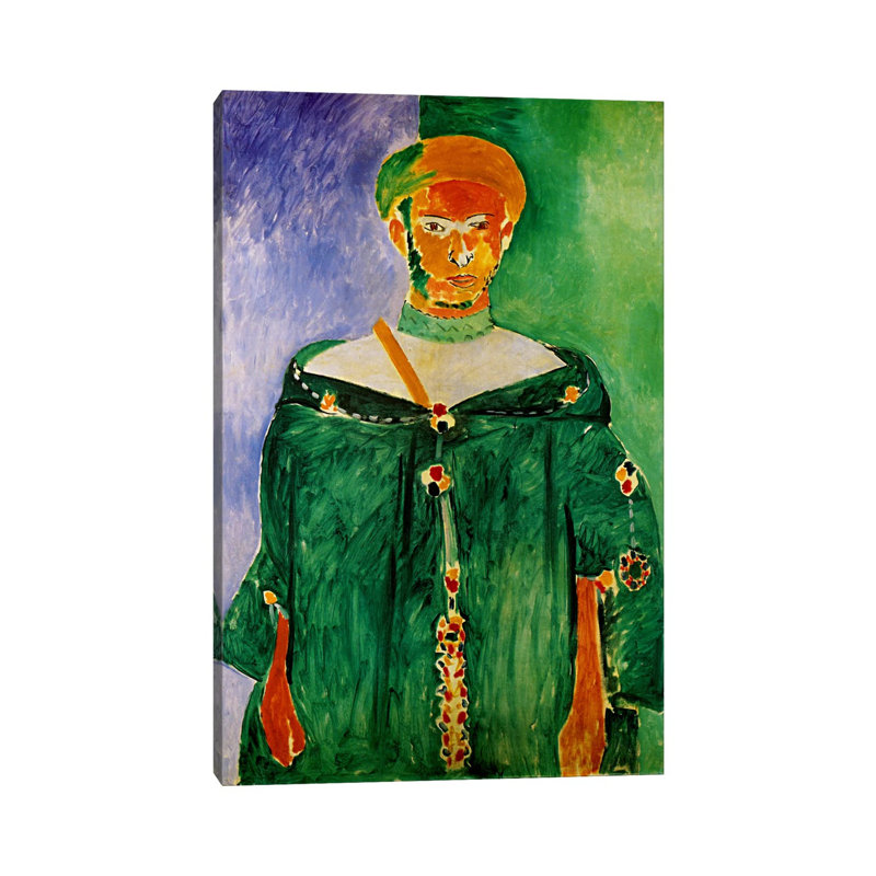 Moroccan In Green (1913) by Henri Matisse - Wrapped Canvas Painting, 101.6 cm H x 66.04 cm W x 1.91 cm D