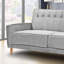 Oram 3 Seater Velvet Sofa Bed-1407609528