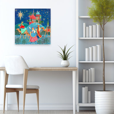 «Three Wise Men», reproduction d'art de paysage abstrait abstrait