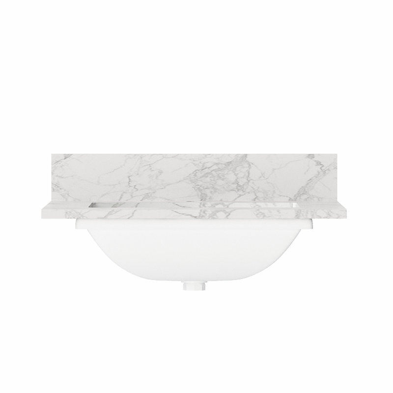 Plateau de meuble-lavabo 24 po avec lavabo simple 24 po