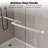 Bathtub Sliding Shower Door Glass Panel for Tub Shower Space and Bathroom Remodel-122457257