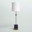 Lampe de table en marbre noir de 34 po Ogden