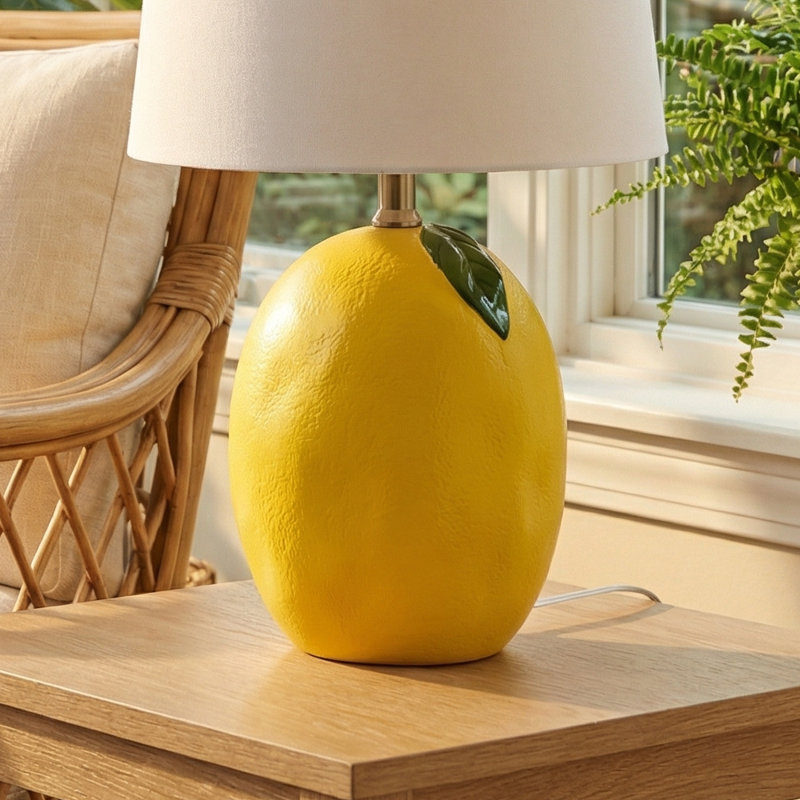 20.50"H Lemon Table Lamp With Shade