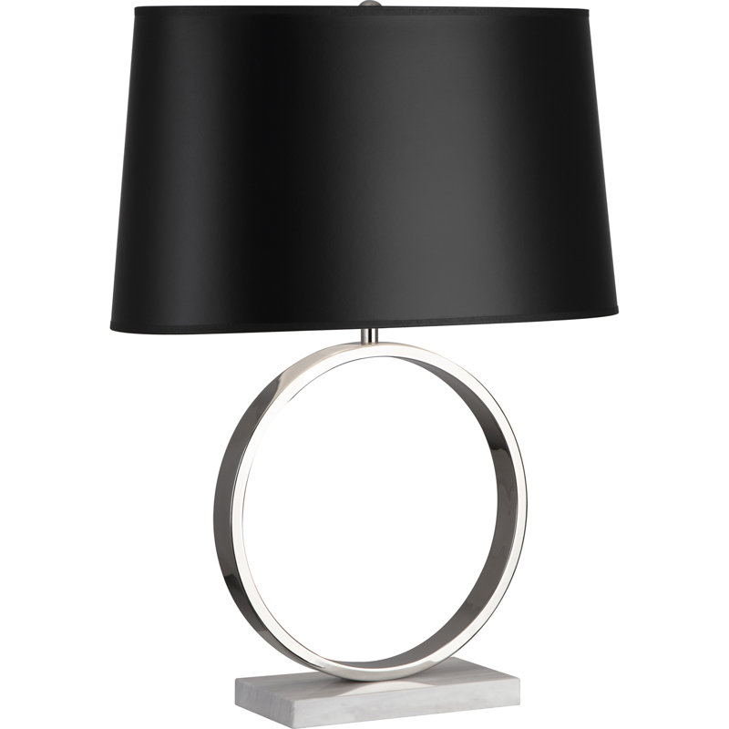 Logan Lamp, Black Painted Opaque Parchment