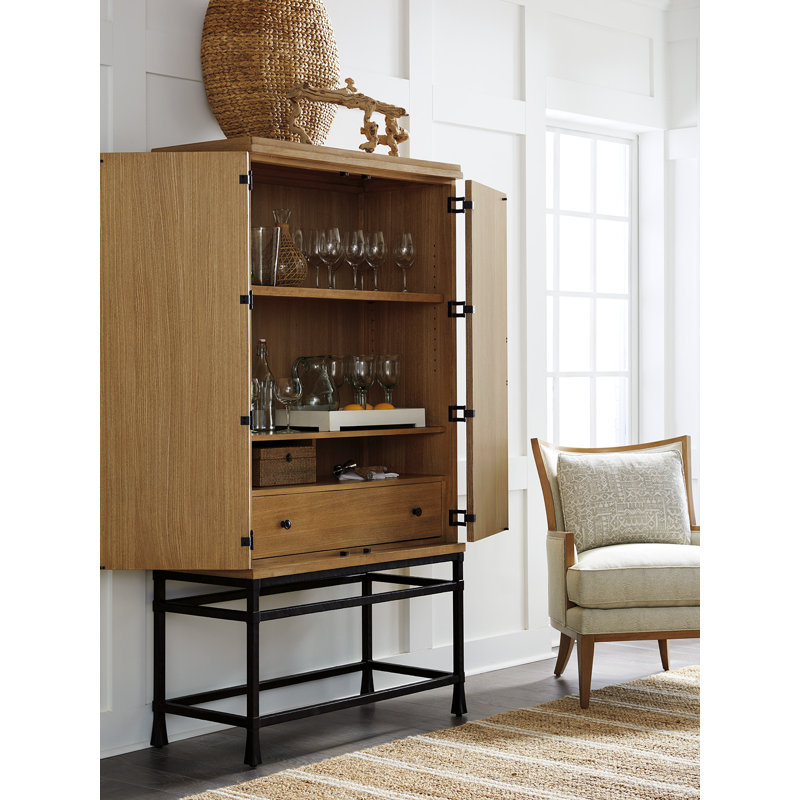 Newport Bar Cabinet, Seaglass
