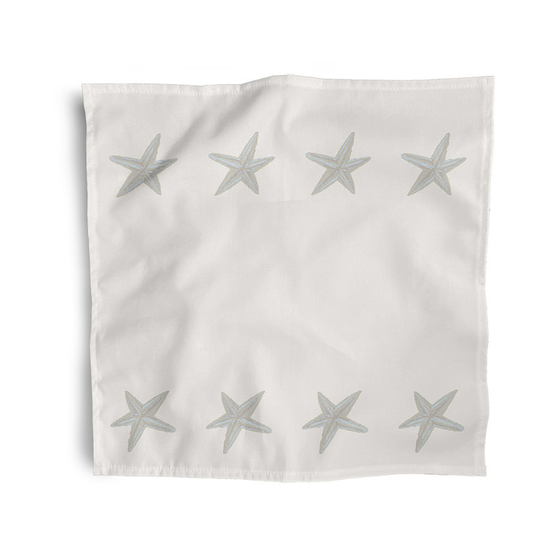 Sherita Polyester No Pattern Square Napkin, Ivory
