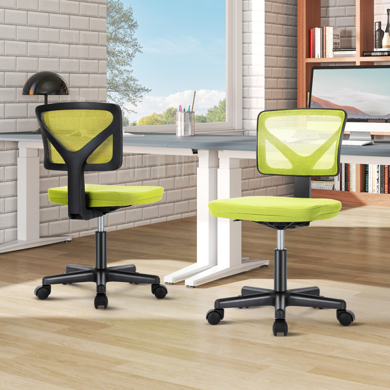 Chaise de bureau en filet Ovidia, Vert