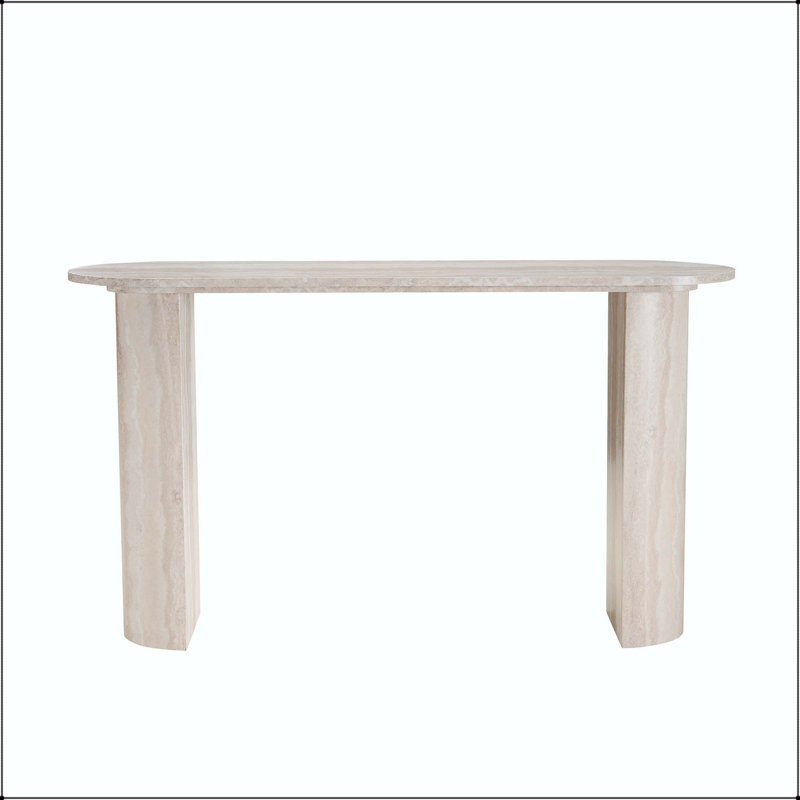 Console de 55,25 po à motif de faux marbre - design moderne