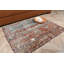 Tapis turc rétro de style rustique pour le salon avec un accent rouge et un motif de tapis oriental tissé