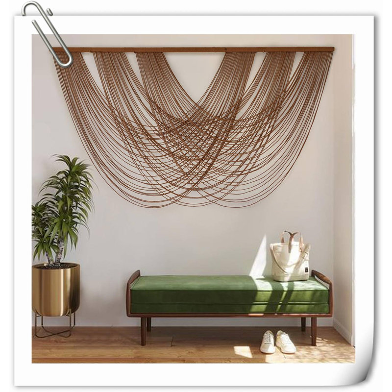 Wall Decor on Fabric, Brown