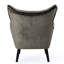 Fauteuil à oreilles à oreilles en velours gris, avec une assise et une assise confortables-1977422372