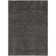 Tapis noir uni tissé à la machine 5 pi x 7 pi