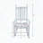White Wooden Porch Rocker with Wide Seat and Armrests-1744855018