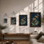 Golden Bloom Study Botanical - Framed Print-549061797-549061801