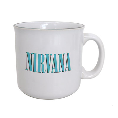 Nirvana - Logo-Light Blue 20oz. Camper Mug