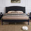 Structure de lit en bois avec tête de lit, lit plateforme rétro, tête de lit arquée traditionnelle et pied de lit, grand rangement sous le lit, aucun sommier tapissier requis, assemblage facile-1416628240-1416628247