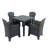 Roann Square Table with 4  Chairs Garden Set