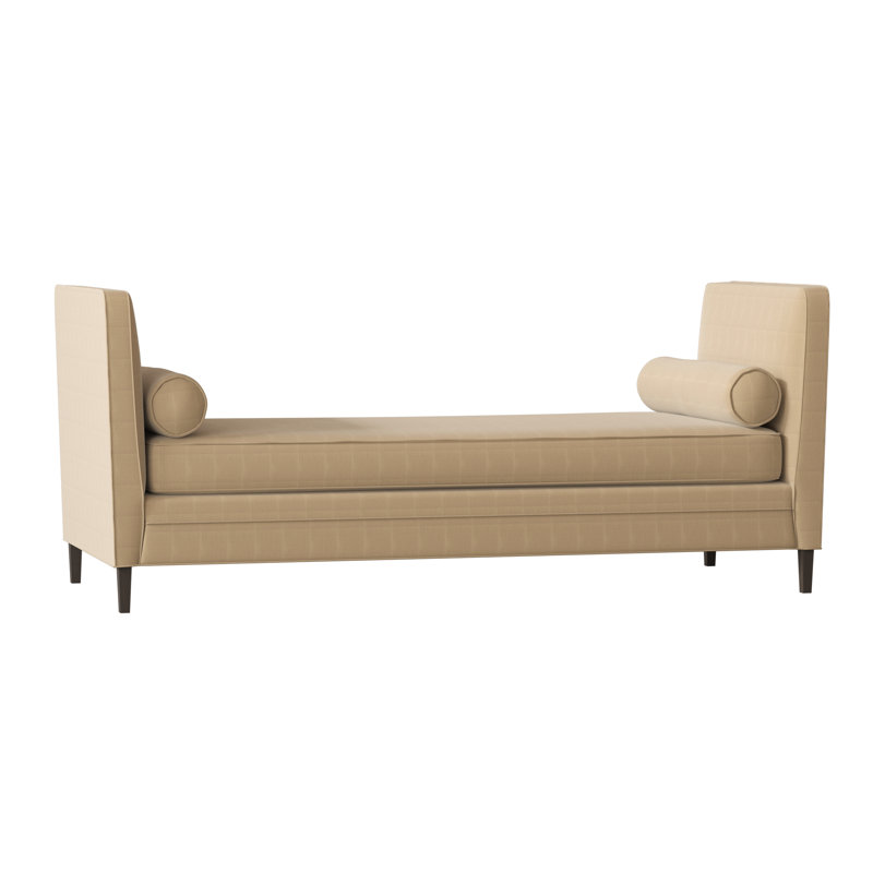 Lydia Upholstered Bench, Bella Black Performance Velvet, Brown Mahogany
